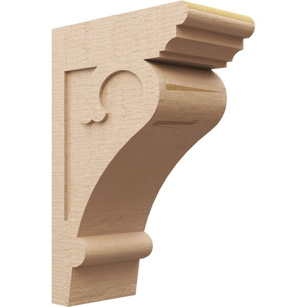 Ekena Millwork 11"W x 22"D x 33"H Classic Mayflower Rough Cedar Woodgrain TimberThane Corbel, Primed Tan CORUR11X22X33MAYRCPR - main